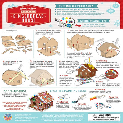 MasterPieces Coloring & Painting Kits Gingerbread House Buildable Wood Paint Kit