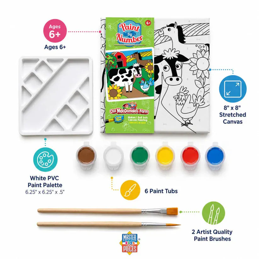 MasterPieces Coloring & Painting Kits Old MacDonald's Farm Paint by Number
