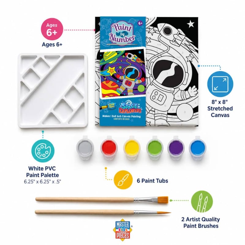 MasterPieces Coloring & Painting Kits Space Explorers Paint by Number