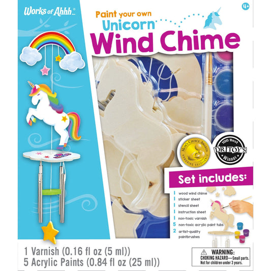 MasterPieces Default Default Unicorn Wind Chime Wood Paint Kit
