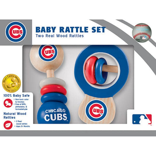 MasterPieces Rattles & Teethers Chicago Cubs Baby Rattle Set