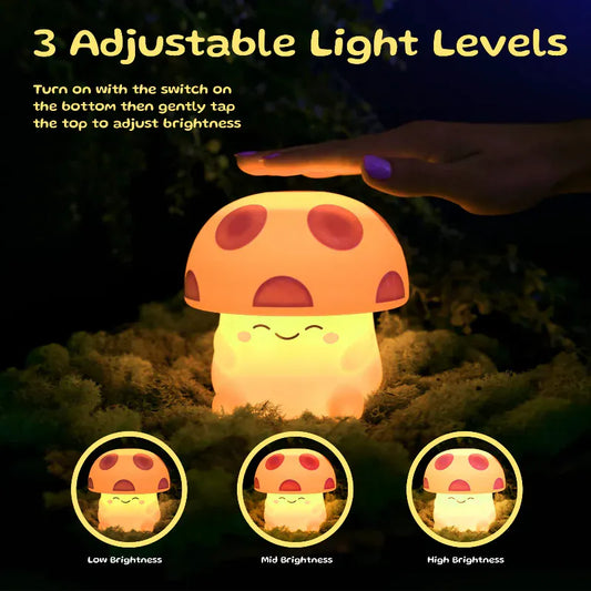 Meekins Decor Mushi Ambient Mushroom Light - Red