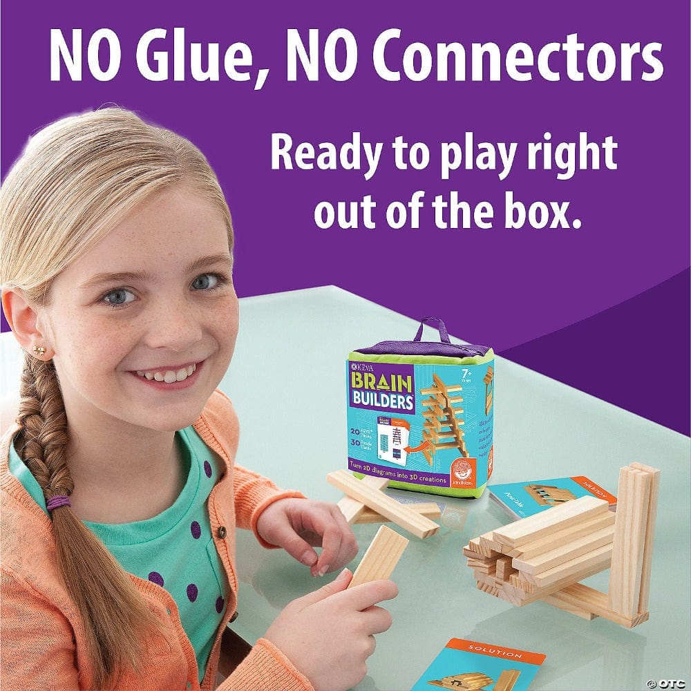 Mindware Brain Teaser Games KEVA Brain Builders