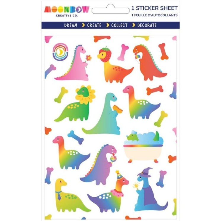 Moonbow Creative Co Stickers Dinos Daily Life Glossy Stickers