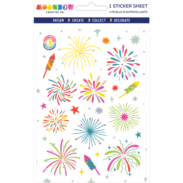 Moonbow Creative Co Stickers Fireworks Festival Foil Stickers