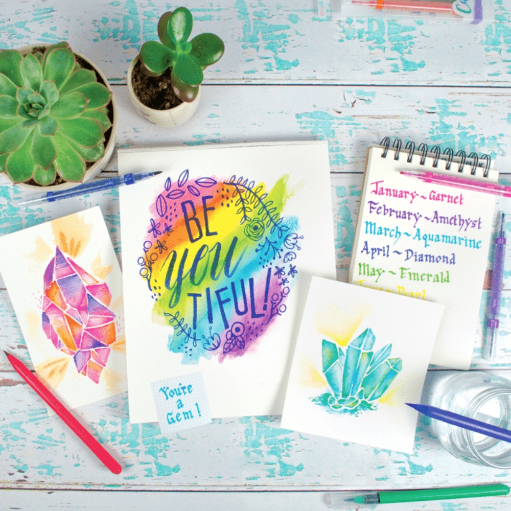 Ooly Markers, Pens, Brushes & Crayons Chroma Blends Watercolor Brush Markers