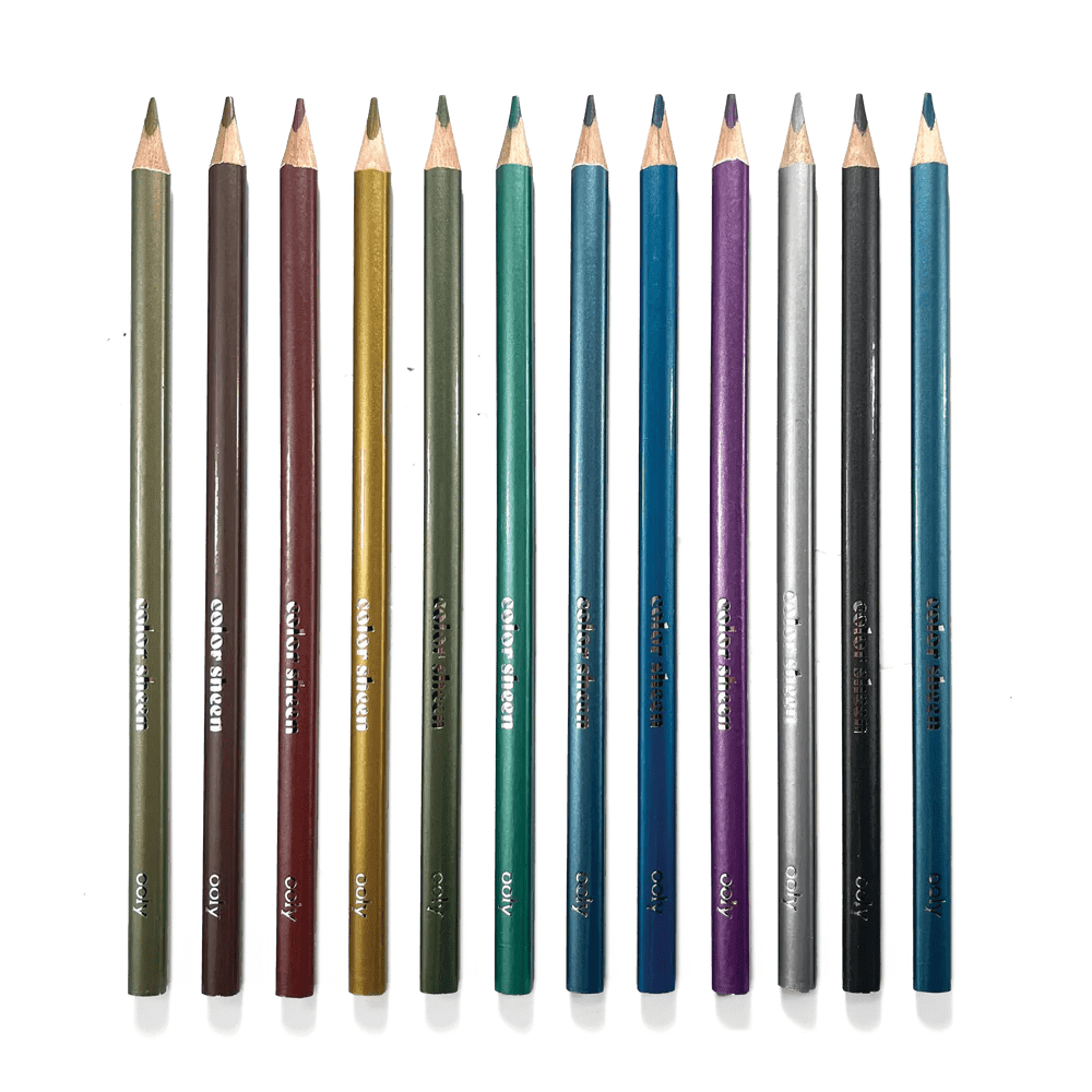 Ooly Markers, Pens, Brushes & Crayons Default Color Sheen Metallic Colored Pencils (Set of 12)
