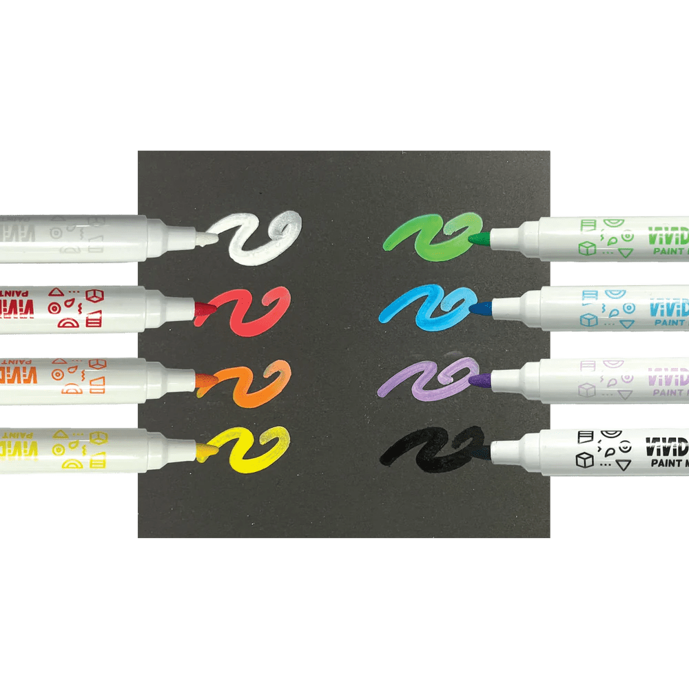 Ooly Markers, Pens, Brushes & Crayons Default Vivid Pop! Water Based Paint Markers: Classic Colors
