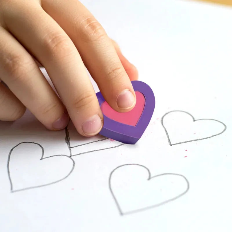 Ooly Markers, Pens, Brushes & Crayons Hearts in Bloom Puzzle Erasers