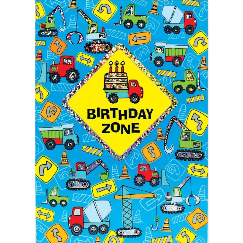 Peaceable Kingdom Gift Enclosure Cards Birthday Zone Foil Card