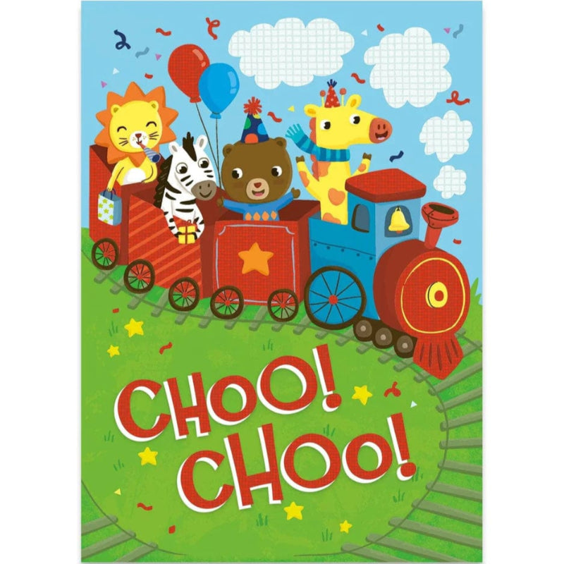 Peaceable Kingdom Gift Enclosure Cards Choo Choo Train Foil Card