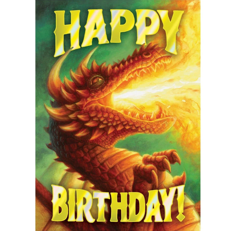 Peaceable Kingdom Gift Enclosure Cards Ferocious Dragon Foil Card