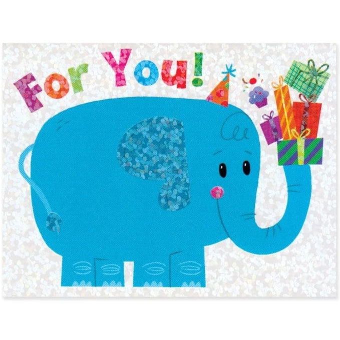 Peaceable Kingdom Mini Gift Enclosure Cards For You! Elephant Gift Enclosure