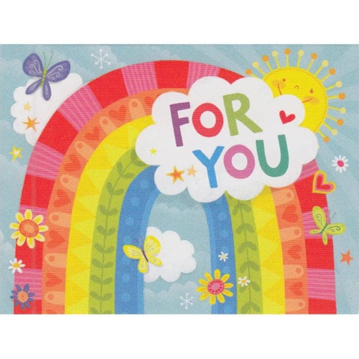 Peaceable Kingdom Mini Gift Enclosure Cards For You Rainbow Gift Enclosure
