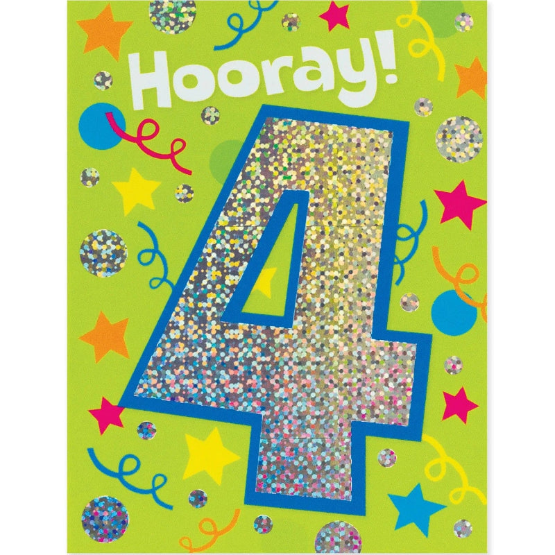Peaceable Kingdom Mini Gift Enclosure Cards Hooray! Age 4 Foil Gift Enclosure