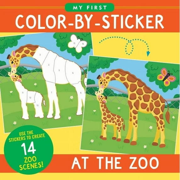 Peter Pauper Press Activity Books Default My First Color-By-Sticker Book - At the Zoo