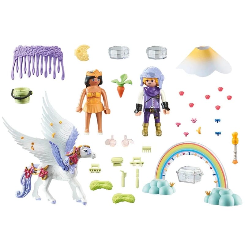Playmobil Playmobil Princess Magic 71361 Pegasus with Rainbow in the Clouds