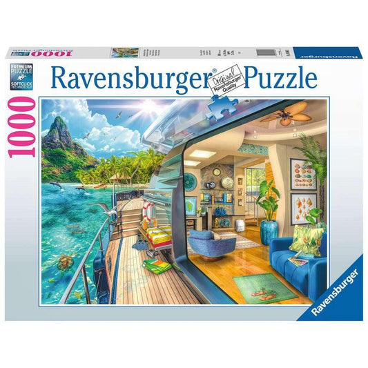 Ravensburger 1000 Piece Puzzles Tropical Island Charter - 1000 Piece Puzzle