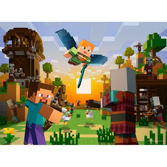 Ravensburger 150 Piece Puzzles Minecraft Construction and Adventure 150 Piece Puzzle
