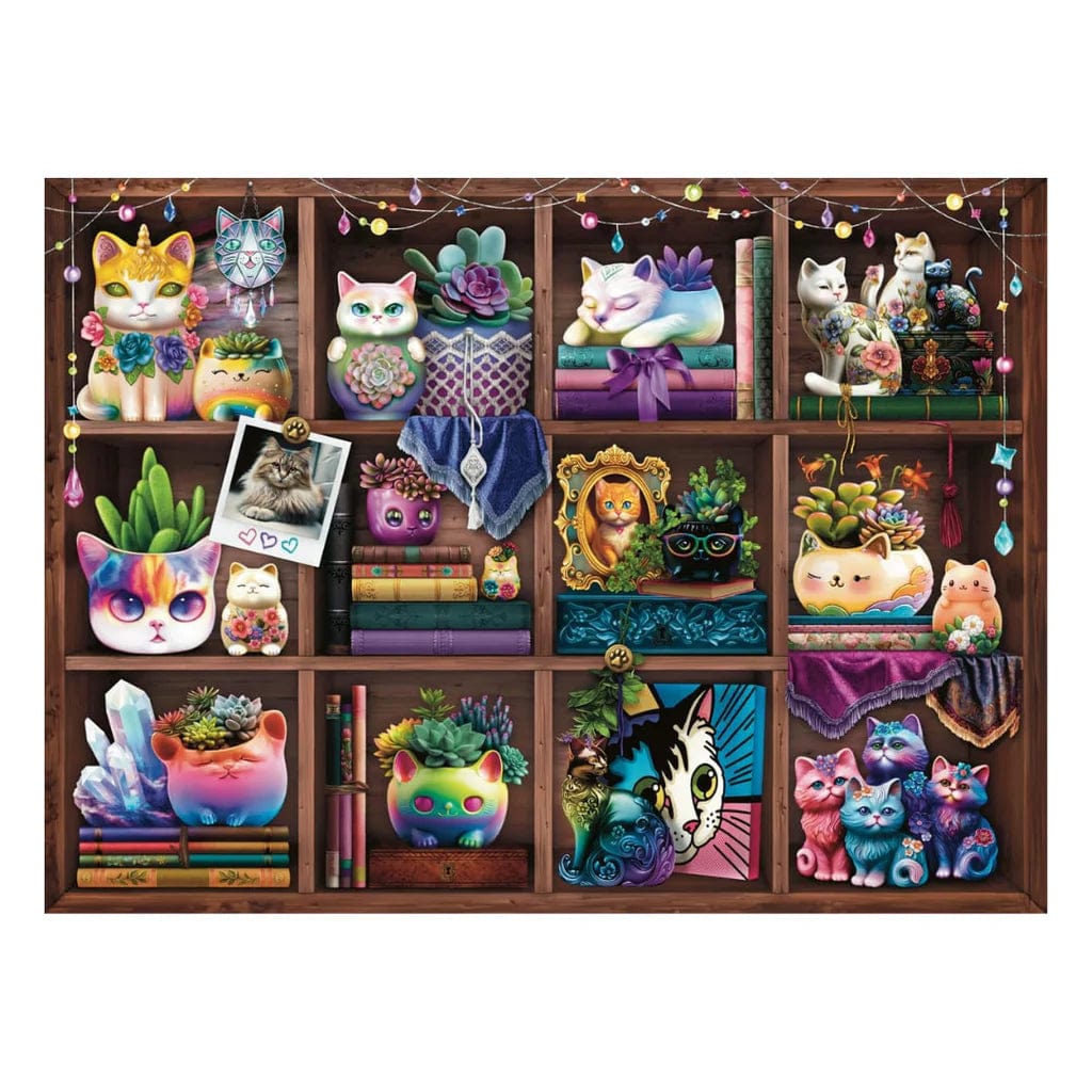 Ravensburger 500 Piece Puzzles Default Cubby Cats and Succulents 500 Piece Puzzle