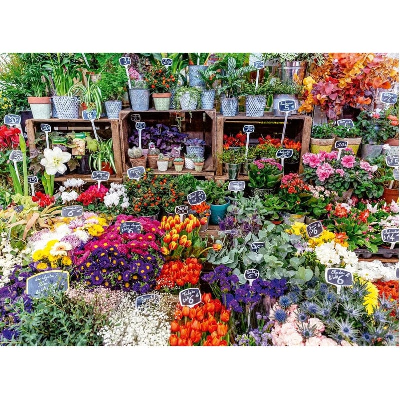Ravensburger 500 Piece Puzzles Flower Market, France 500 Piece Puzzle