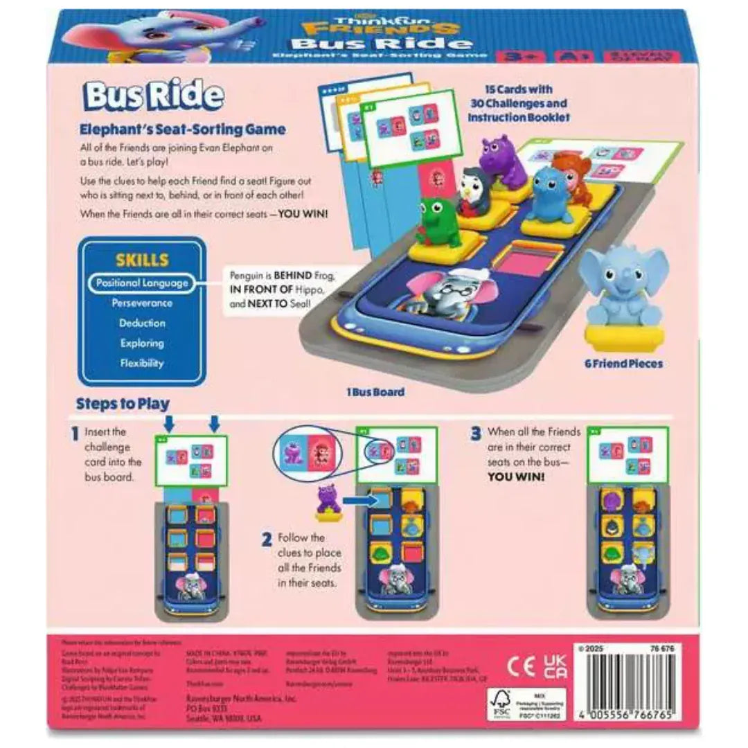 Ravensburger Brain Teaser Games ThinkFun Friends Bus Ride UPC