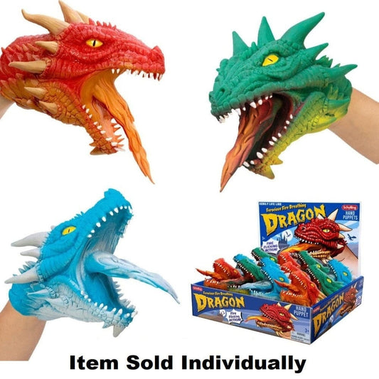 Schylling Hand Puppets Default Dragon Hand Puppet (Assorted Colors)
