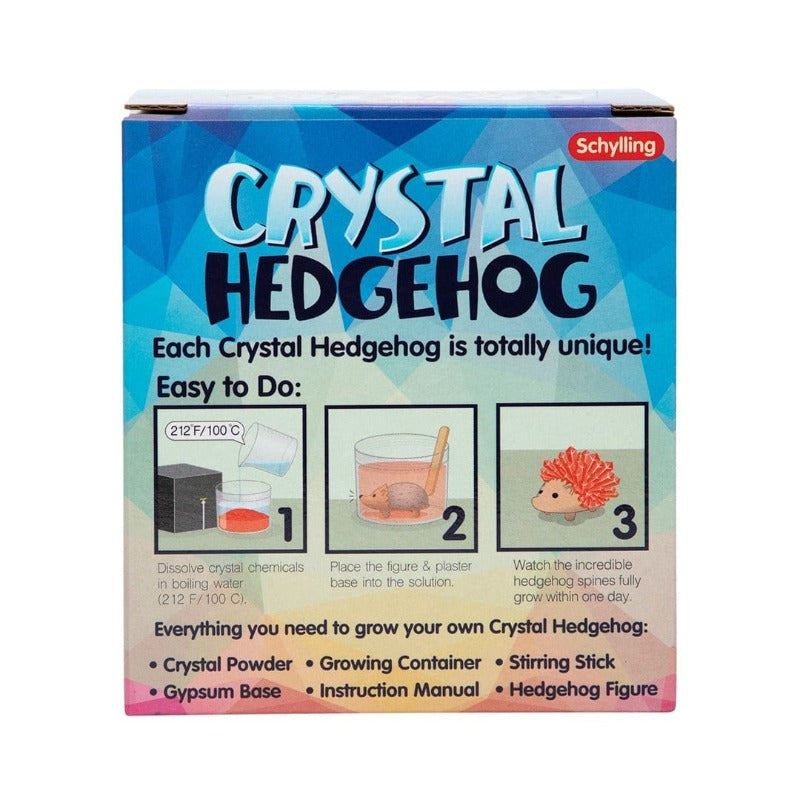Schylling Science Experiments Crystal Hedgehog (Assorted Colors)
