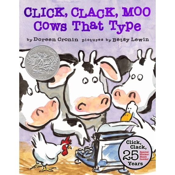 Simon and Schuster Hardcover Books Click, Clack, Moo (25th Anniversary Edition)