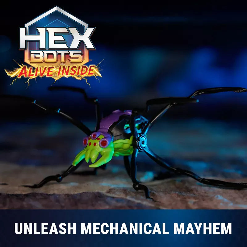 Spin Master Robotic Toys Hex Bots: Skitter Bot Spider - Green