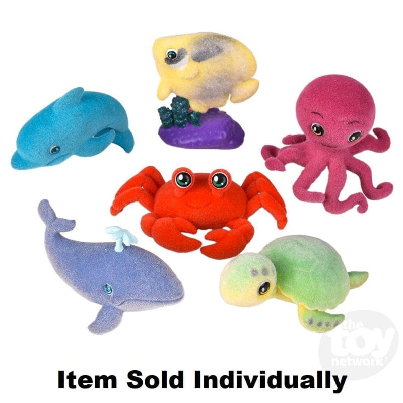 The Toy Network Gift Flocked Micro Aquatic Animal (Assorted Styles)