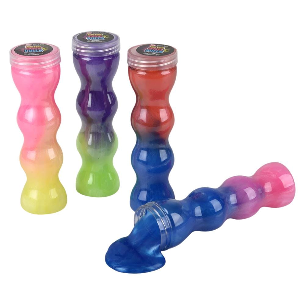 The Toy Network Slime Default Spiral Bottle Two Tone Slime (Assorted Colors)