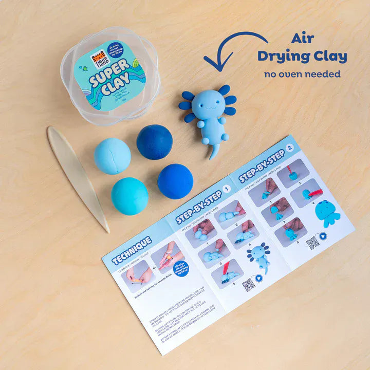 Tiger Tribe Clay Arts & Crafts Super Clay - Ocean (Blues)