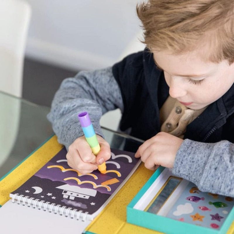 Tiger Tribe Coloring & Painting Kits Crayon Adventures - Beach