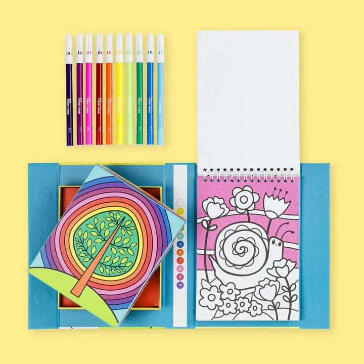 Tiger Tribe Coloring & Painting Kits Default Color by Numbers - Rainbow Garden