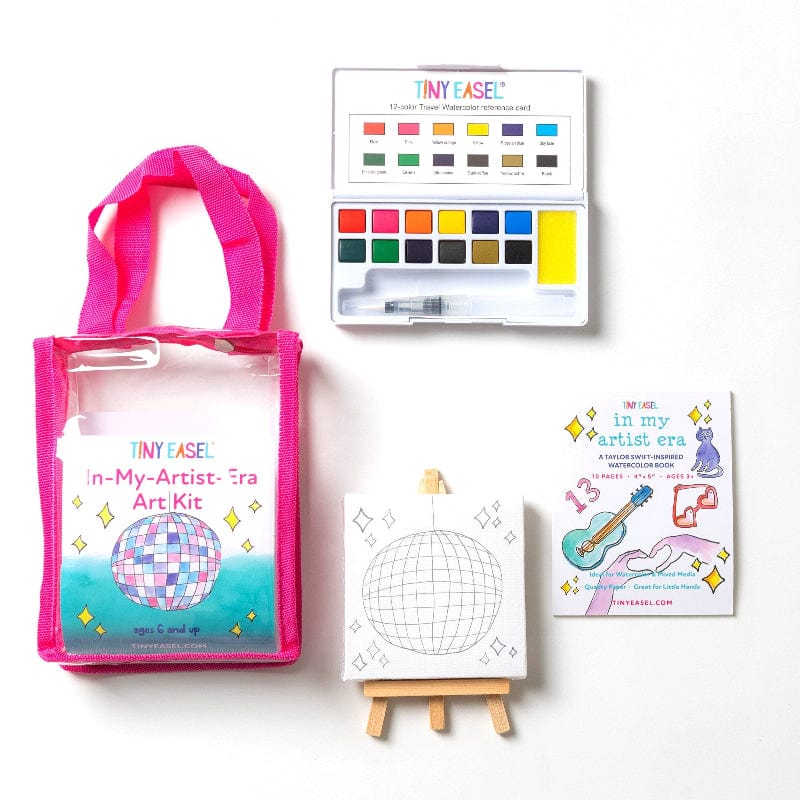 Tiny Easel Coloring & Painting Kits Mini Art Kit: In-My-Artist-Era