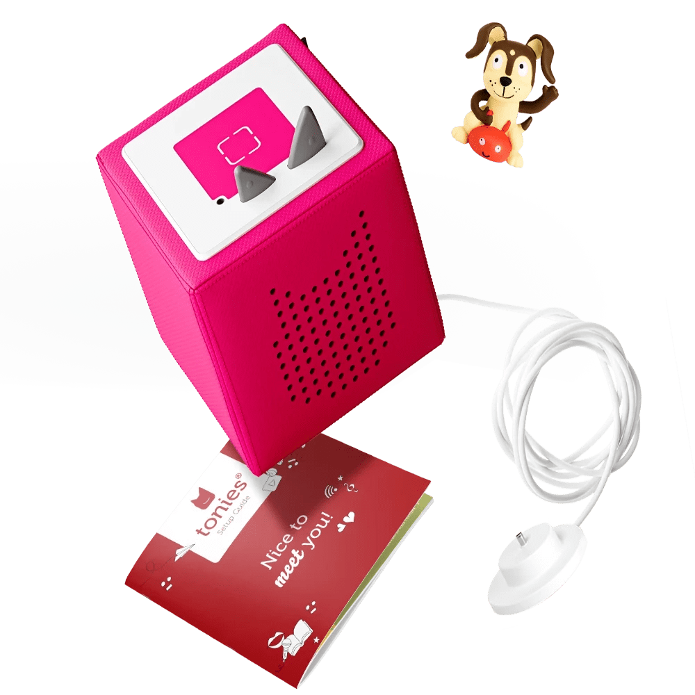 Tonies Tonie Accessories Default Toniebox Starter Set Pink with Playtime Puppy Tonie