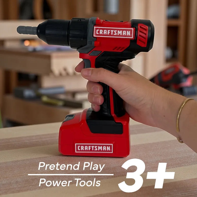 Toysmith Pretend Play Craftsman Battery Operated Power Drill