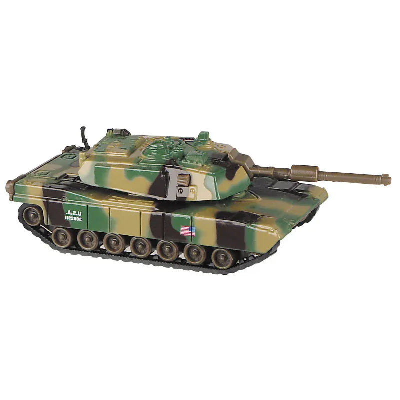 Toysmith Pullback Vehicles Die Cast Army Tank (Assorted Colors)