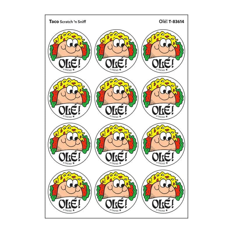 Trend Scented Stickers Scratch & Sniff Stickers - Olé! (Taco Scent) UPC