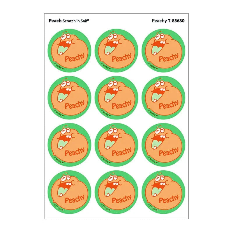 Trend Scented Stickers Scratch & Sniff Stickers - Peachy (Peach Scent)