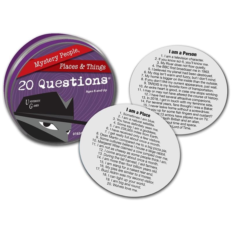 University Games Brain Teaser Games Mystery, Mind & Logic - 20 Questions