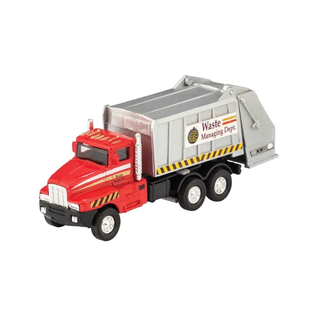 US Toy Pullback Vehicles Die-Cast Pull Back Garbage Trucks (Assorted Styles)