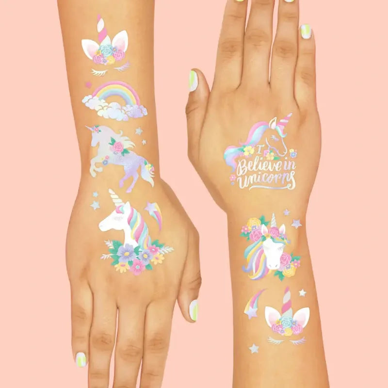 xo Fetti Unicorn Temporary Foil Tattoos