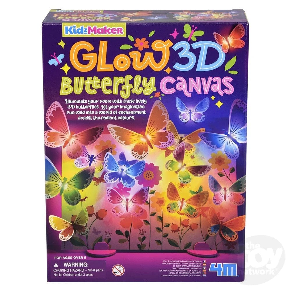 4M Art & Craft Activity Kits Default 3D Glow Buttefly Canvsas Kit