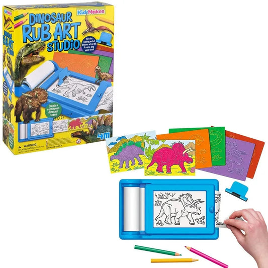 4M Coloring & Painting Kits Default Dinosaur Rub Art Studio