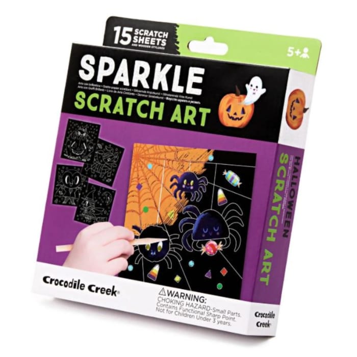 Spider Sparkle Scratch Art