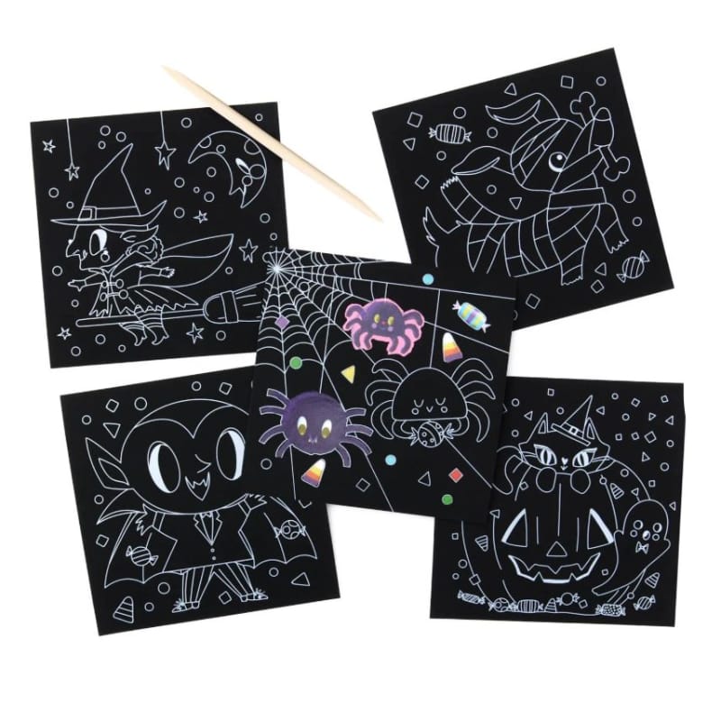 Spider Sparkle Scratch Art