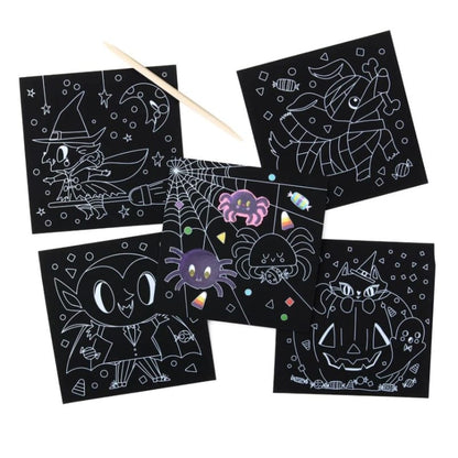 Spider Sparkle Scratch Art