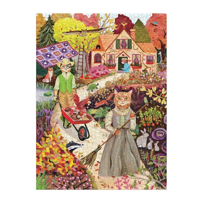 Cottage Cats 1000 Piece Foil Puzzle